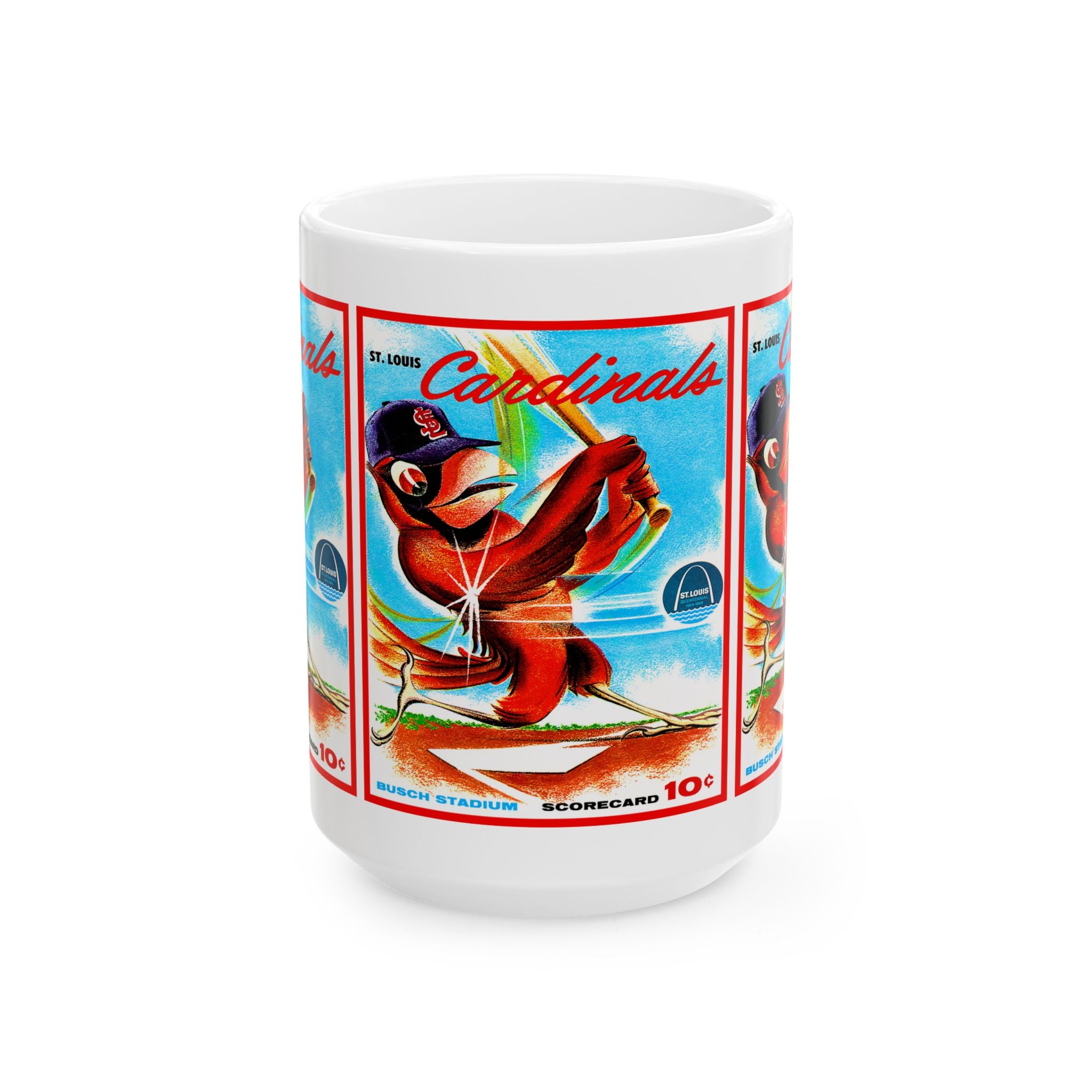 Ceramic Mug, 1964 Baseball St Louis Cardinals, Sports Fan Gift, Coffee Cup, Gift for Baseball Lover, Vintage Baseball Mug Memorabilia,