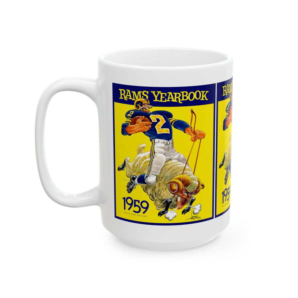 Los Angeles Rams 1959 Football Ceramic Mug, Sports Fan Gift, Coffee Cup, Team Logo Memorabilia, Football Collectible