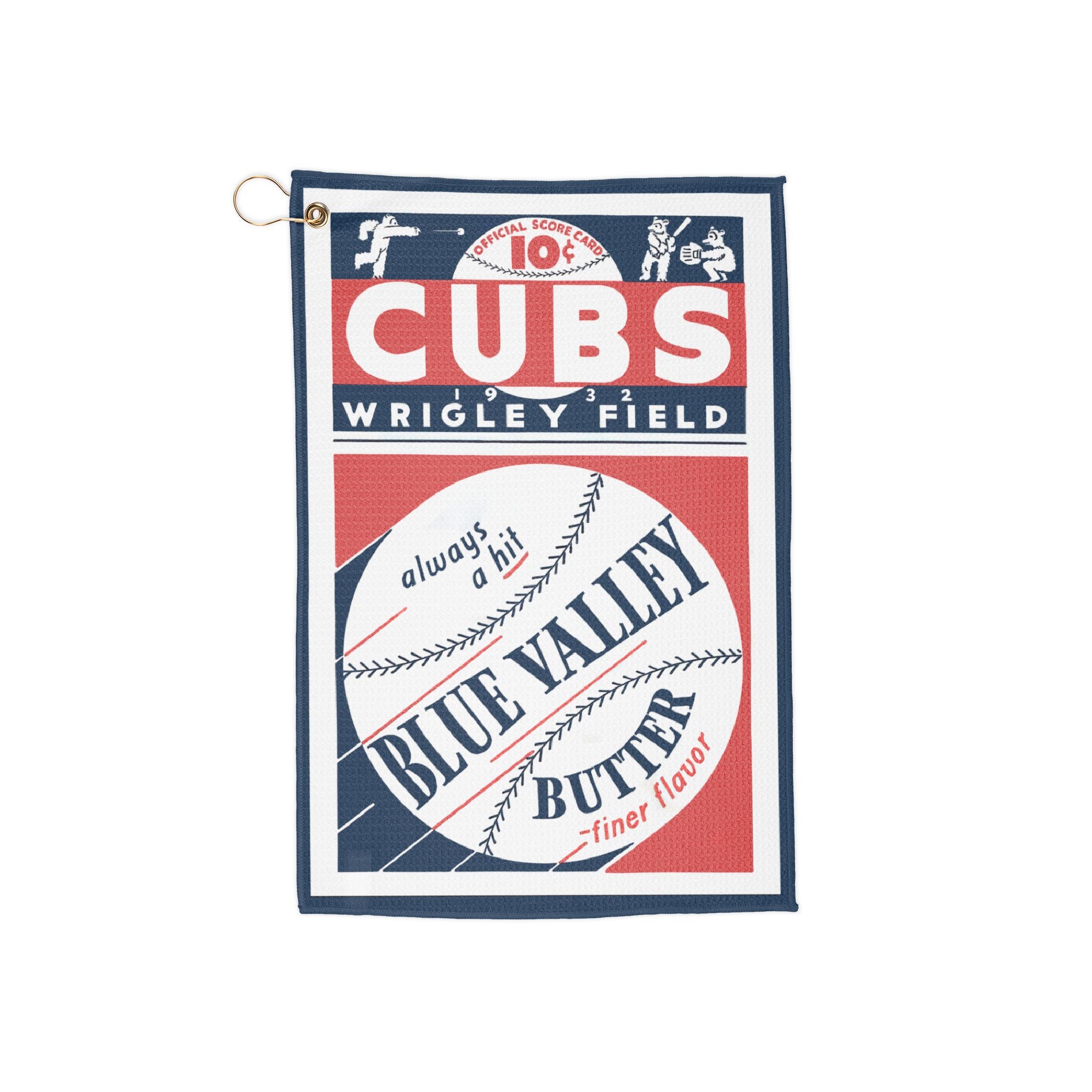 Vintage 1932 Baseball Chicago Cubs Golf Towel - Perfect for Golfers, Sports Fans, Father's Day Gifts, Sports Memorabilia, Baseball