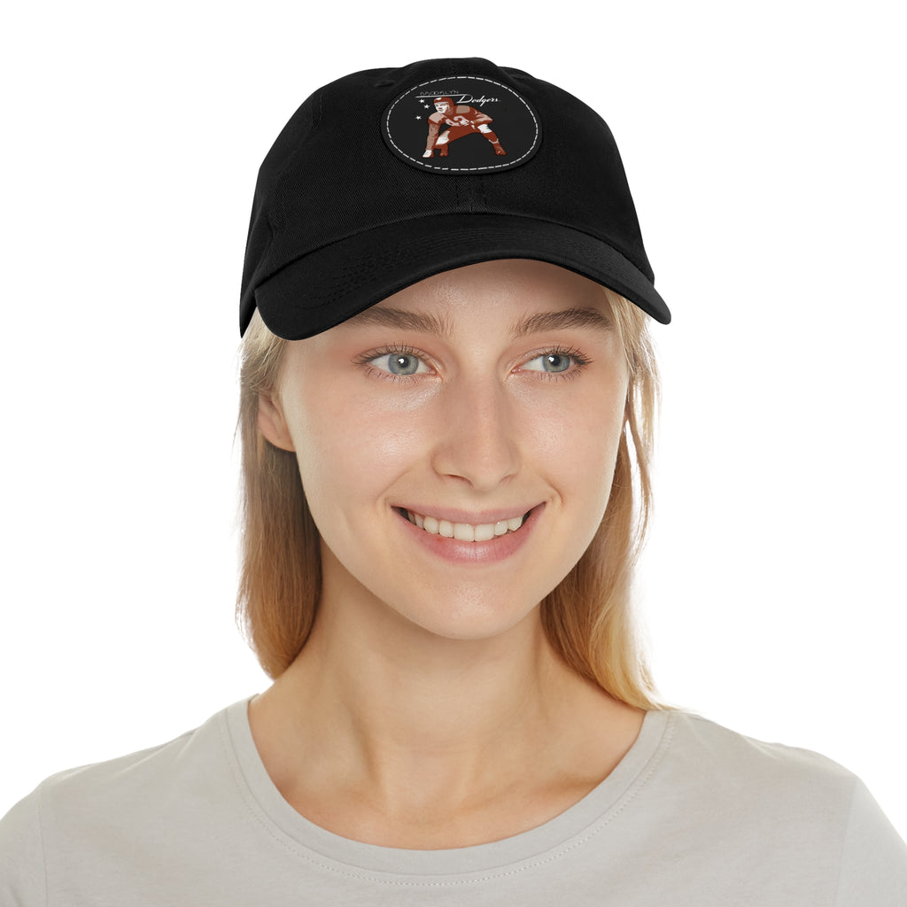 1943 Brooklyn Dodgers Football - Dad Hat with Leather Patch (Round)