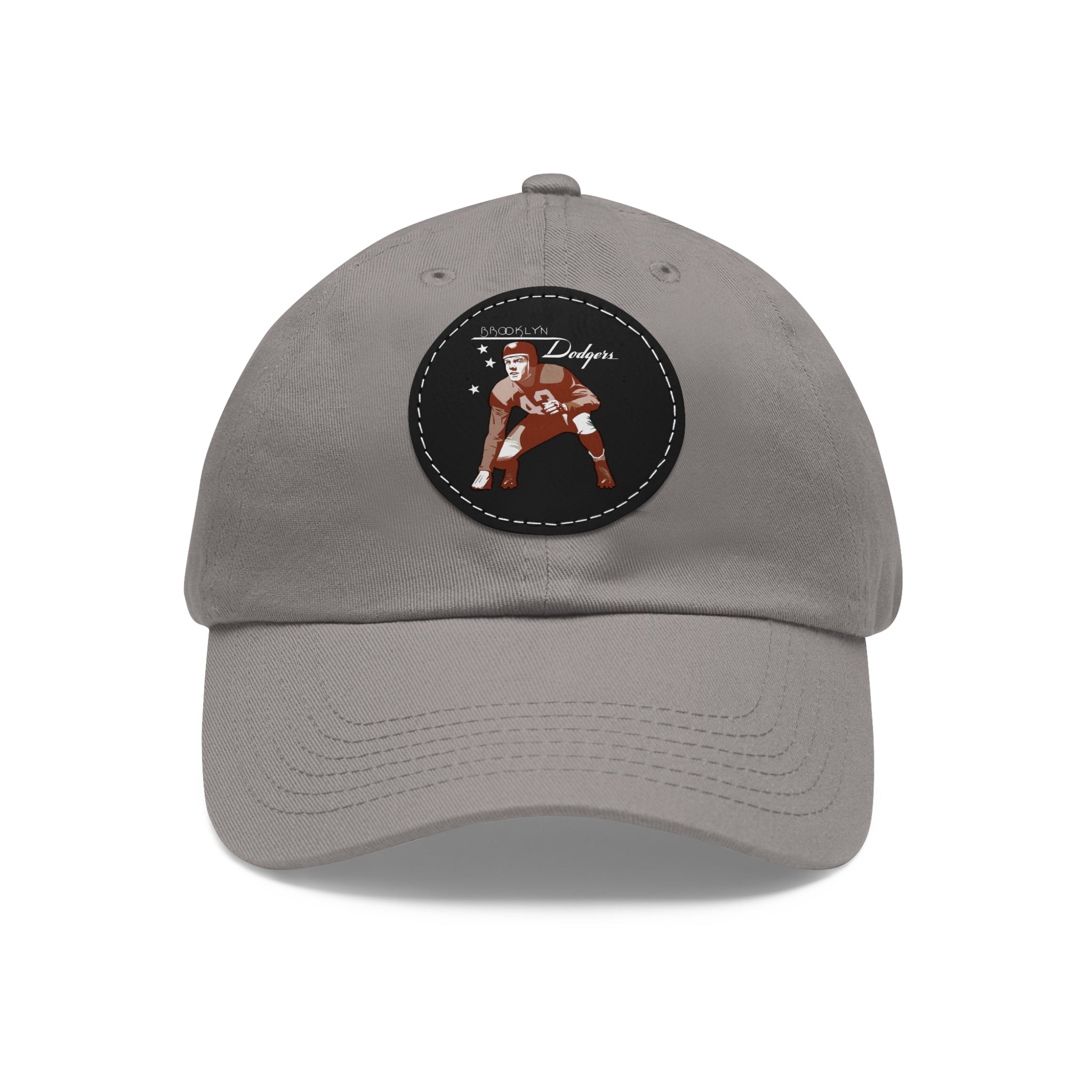 1943 Brooklyn Dodgers Football - Dad Hat with Leather Patch (Round)