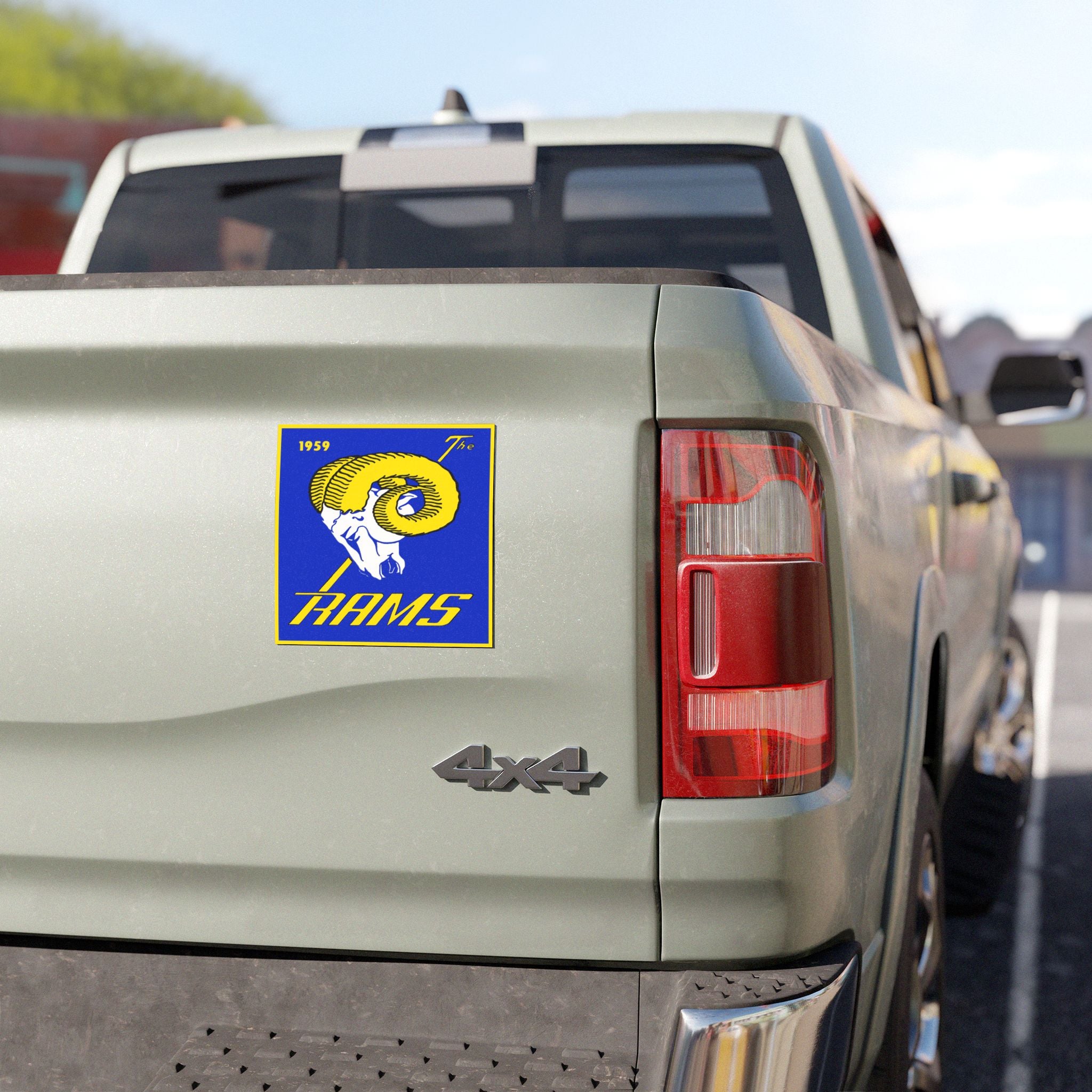 Car Magnets - 1959 Football Rams, Los Angeles Sports Magnet, Vintage Team Car Decal, Football Fan Gift, Retro Rams Car Accessories