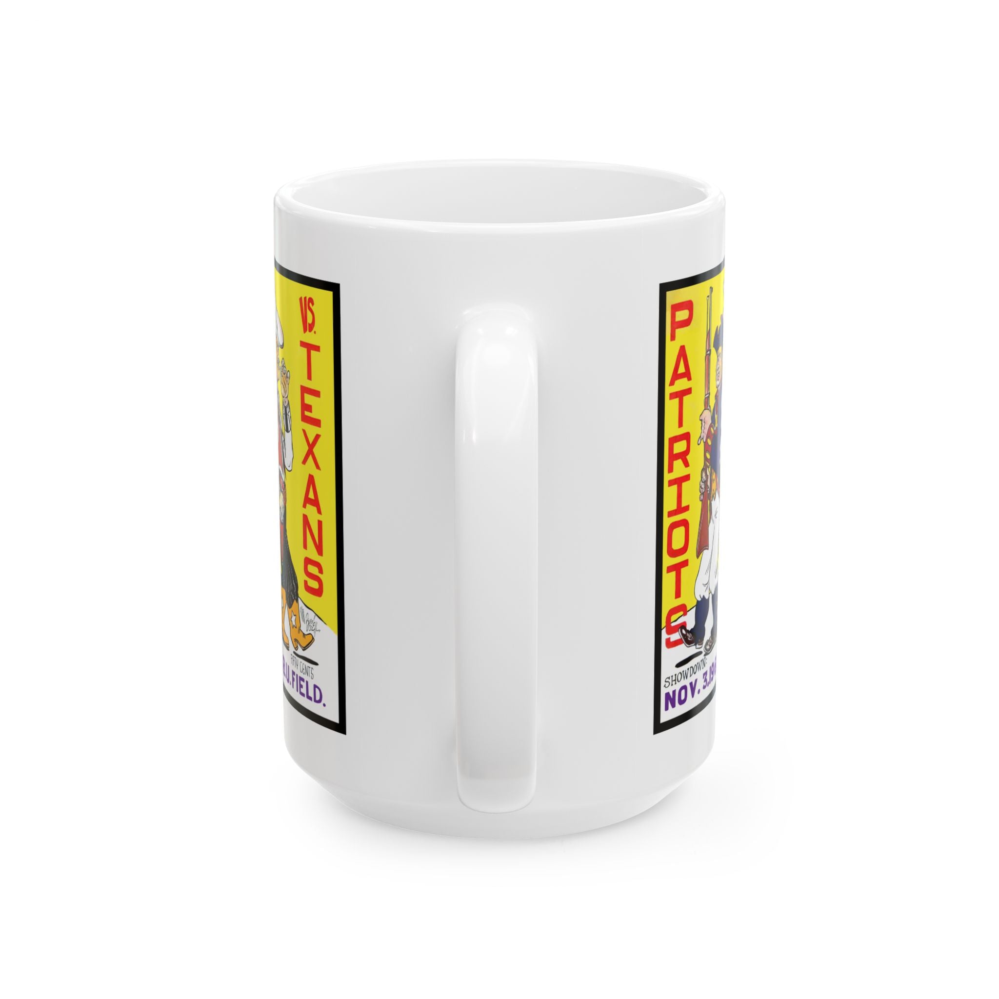 Mug - 1961 Boston Patriots Football Dallas Texans Ceramic Coffee Cup