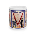 1945 Vintage Army-Navy Football VE-VJ Program Cover - Ceramic Mug, 11oz