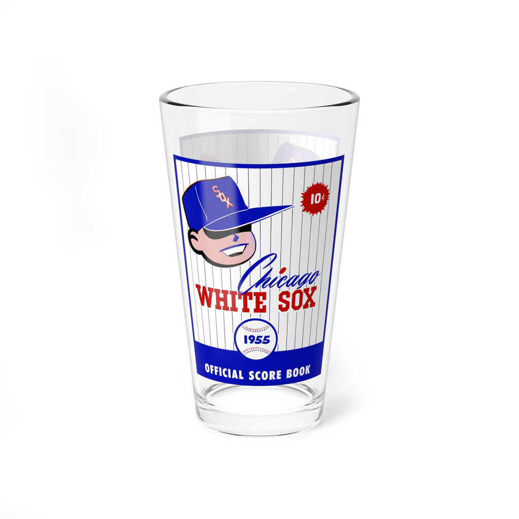 1955 Chicago Baseball Mixing Glass | 16oz Vintage Baseball Barware