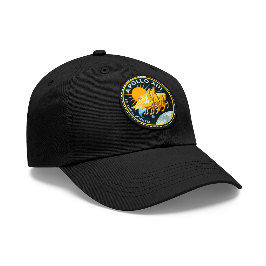 NASA Apollo 13 - Flight Patch - Dad Hat with Leather Patch (Round)