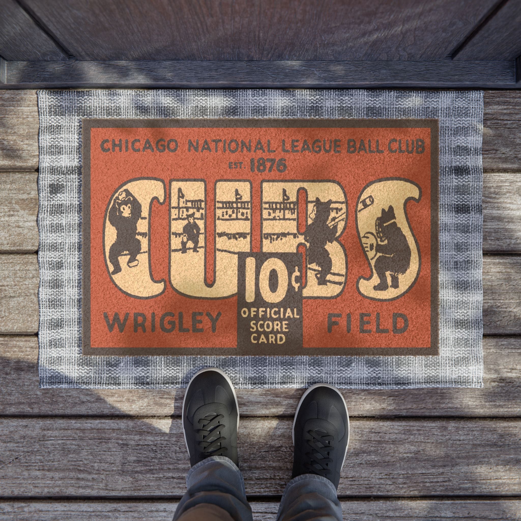 1929 Chicago Baseball Doormat — Vintage Baseball