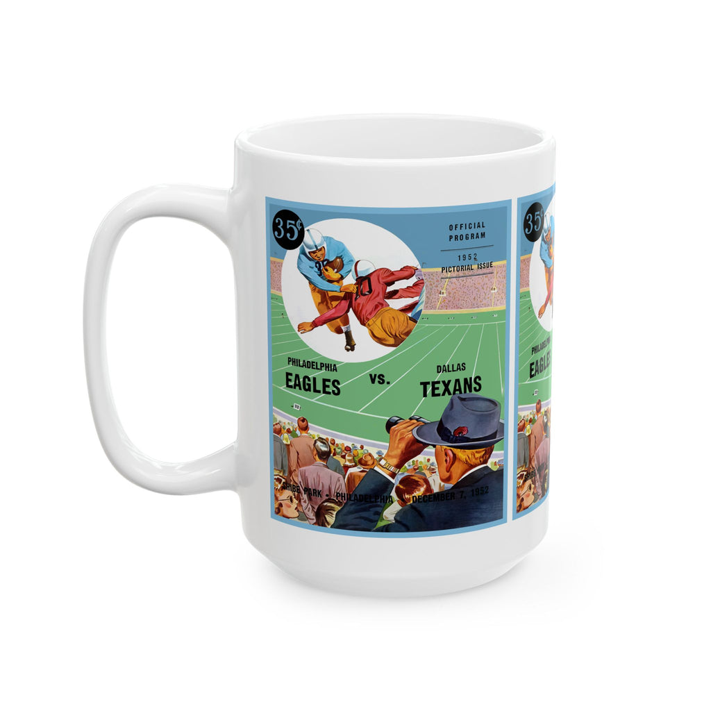Vintage 1952 Football Philadelphia Eagles Dallas Texans Ceramic Mug, Sports Fan Gift, Coffee Cup, Tea Mug, Football Lover Gift, Sport Team