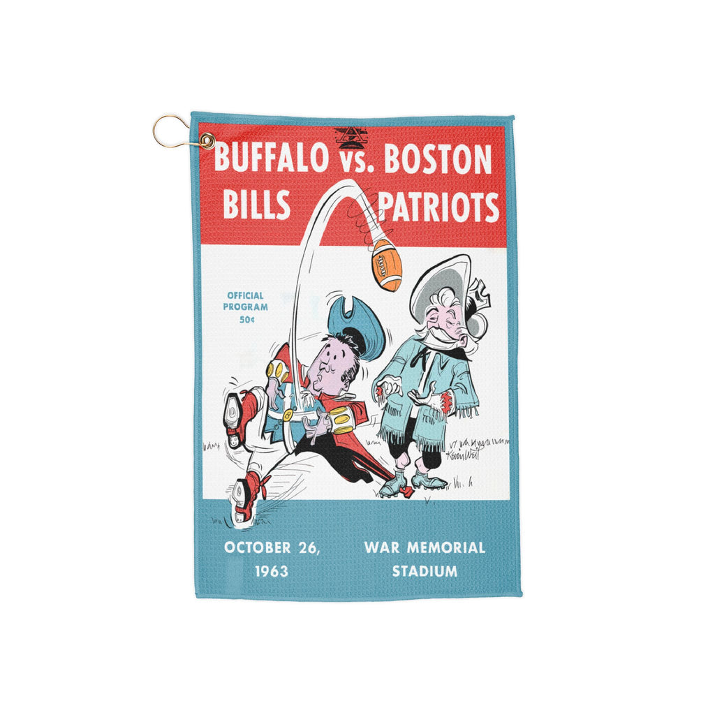 1963 Buffalo-Boston Football Design Golf Towel | Retro Football