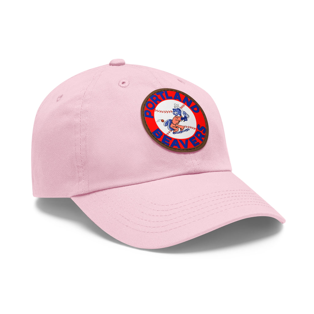 1967 Vintage Portland Beavers - Pacific Coast League Baseball - Dad Hat with Leather Patch (Round)