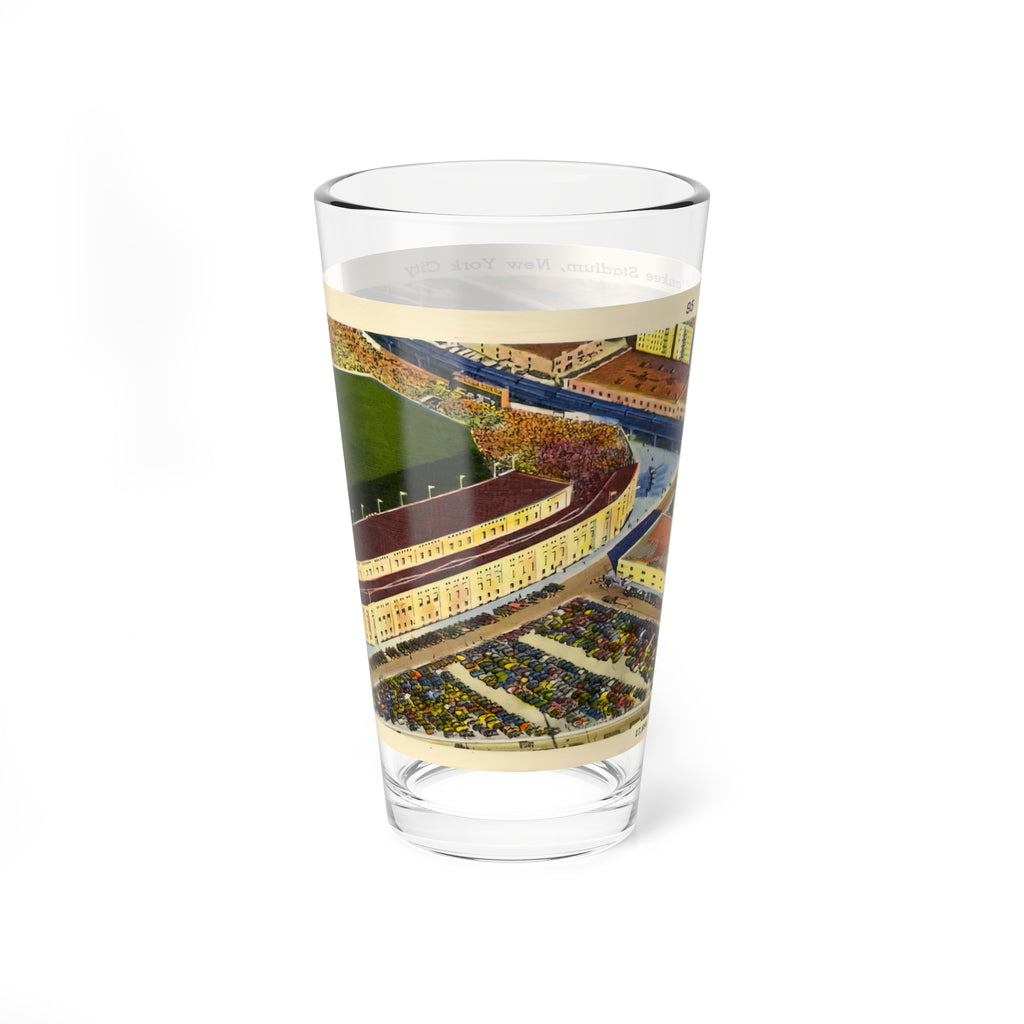 1940s Yankee Stadium Postcard Mixing Glass