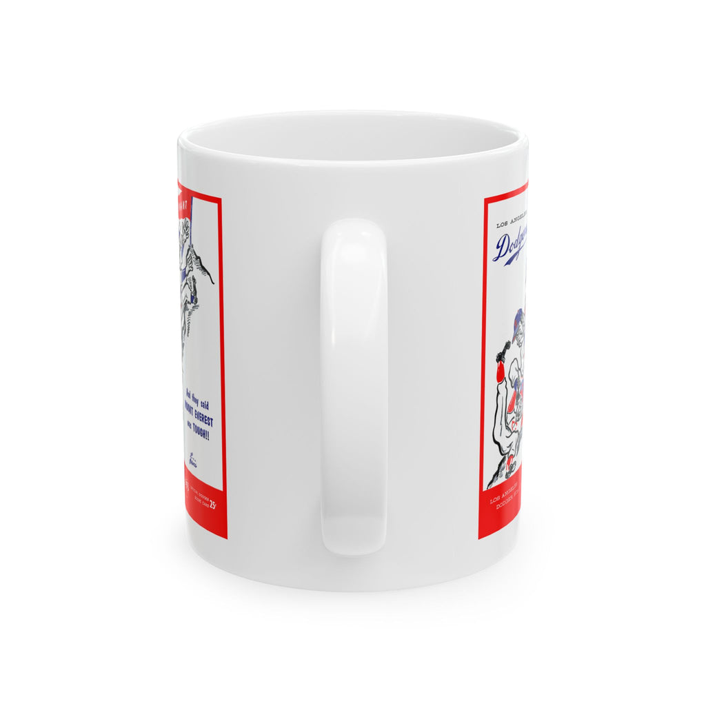 1963 Baseball Dodgers Vintage Baseball Poster Ceramic Mug (11oz & 15oz)