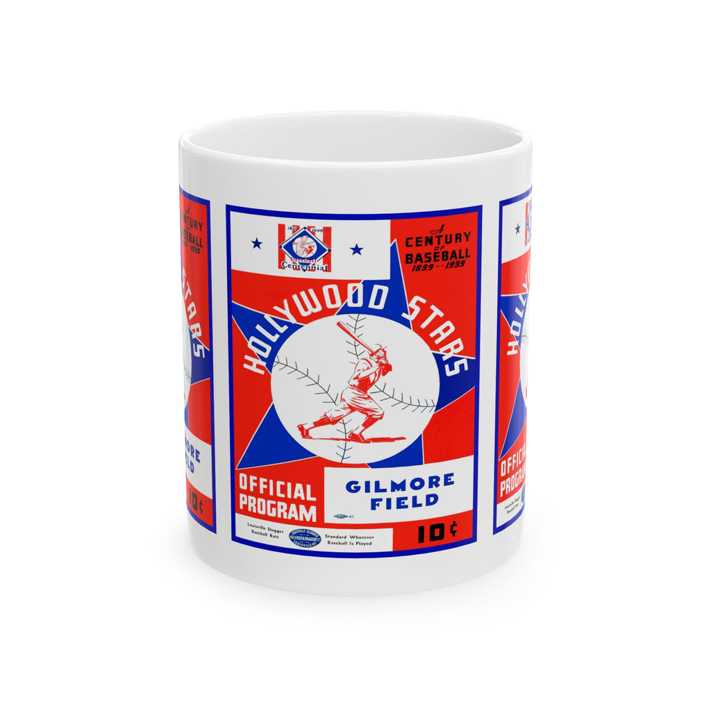 1939 Vintage Hollywood Stars Baseball Program Cover - Ceramic Mug, 11oz