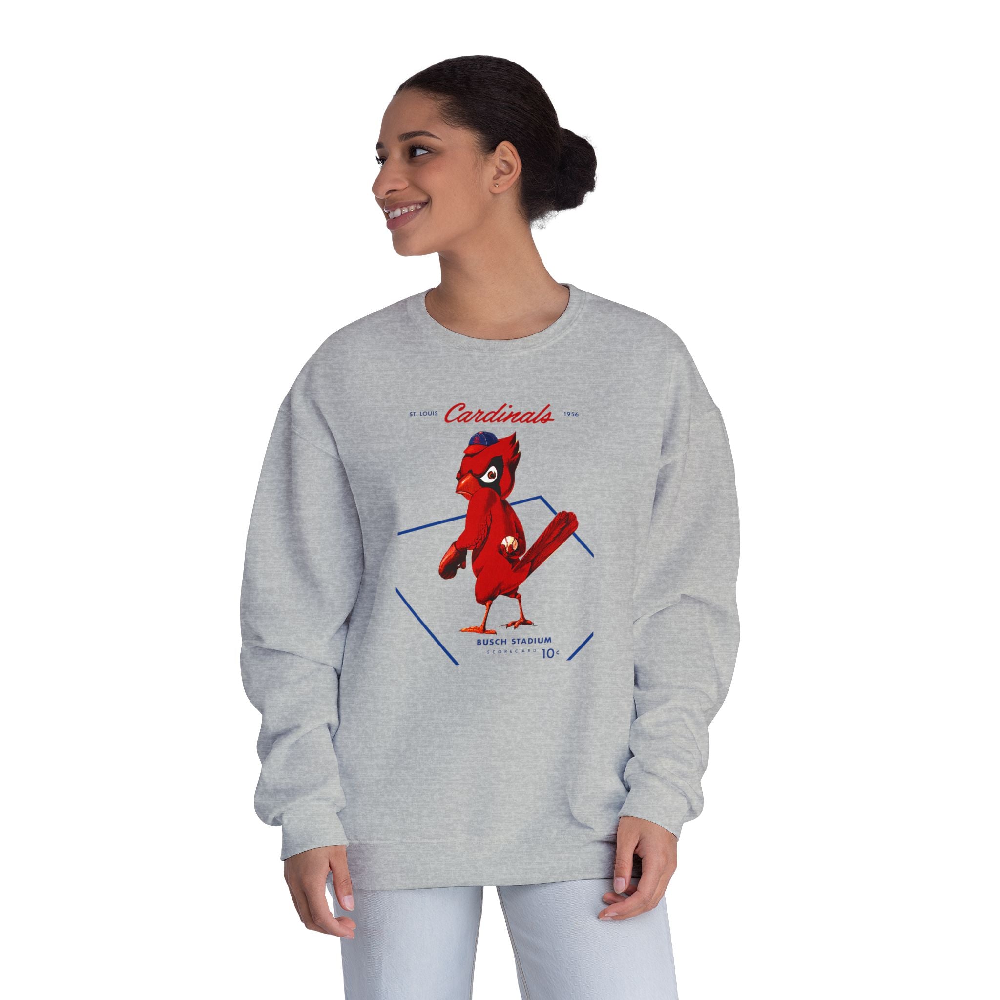 1956 Vintage Cardinals Baseball - Unisex NuBlend® Crewneck Sweatshirt