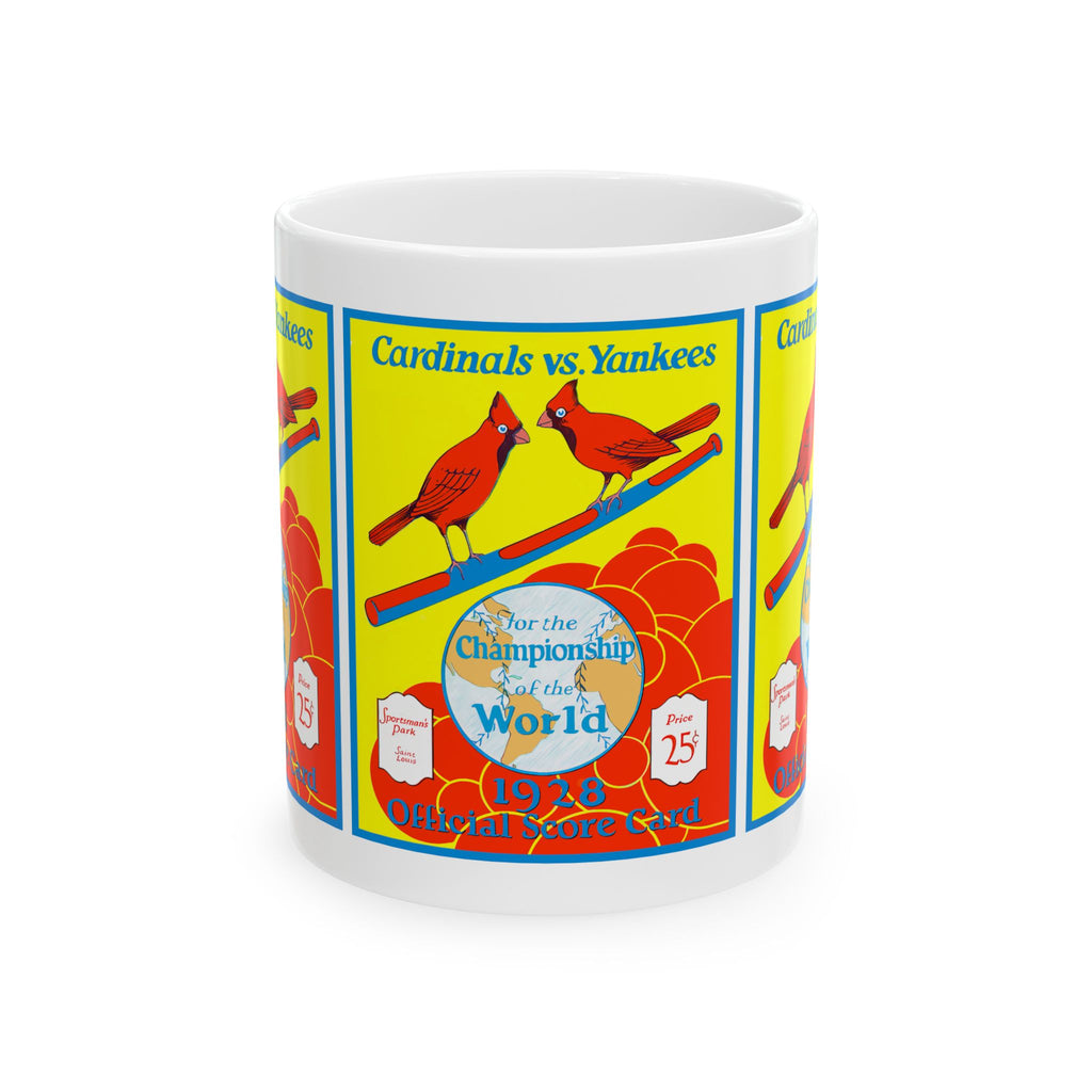 Baseball World Series Ceramic Mug, Cardinals vs Yankees, Sports Fan Gift, 1928 Championship Coffee Cup, 11oz 15oz Novelty Tea Mug, Baseball