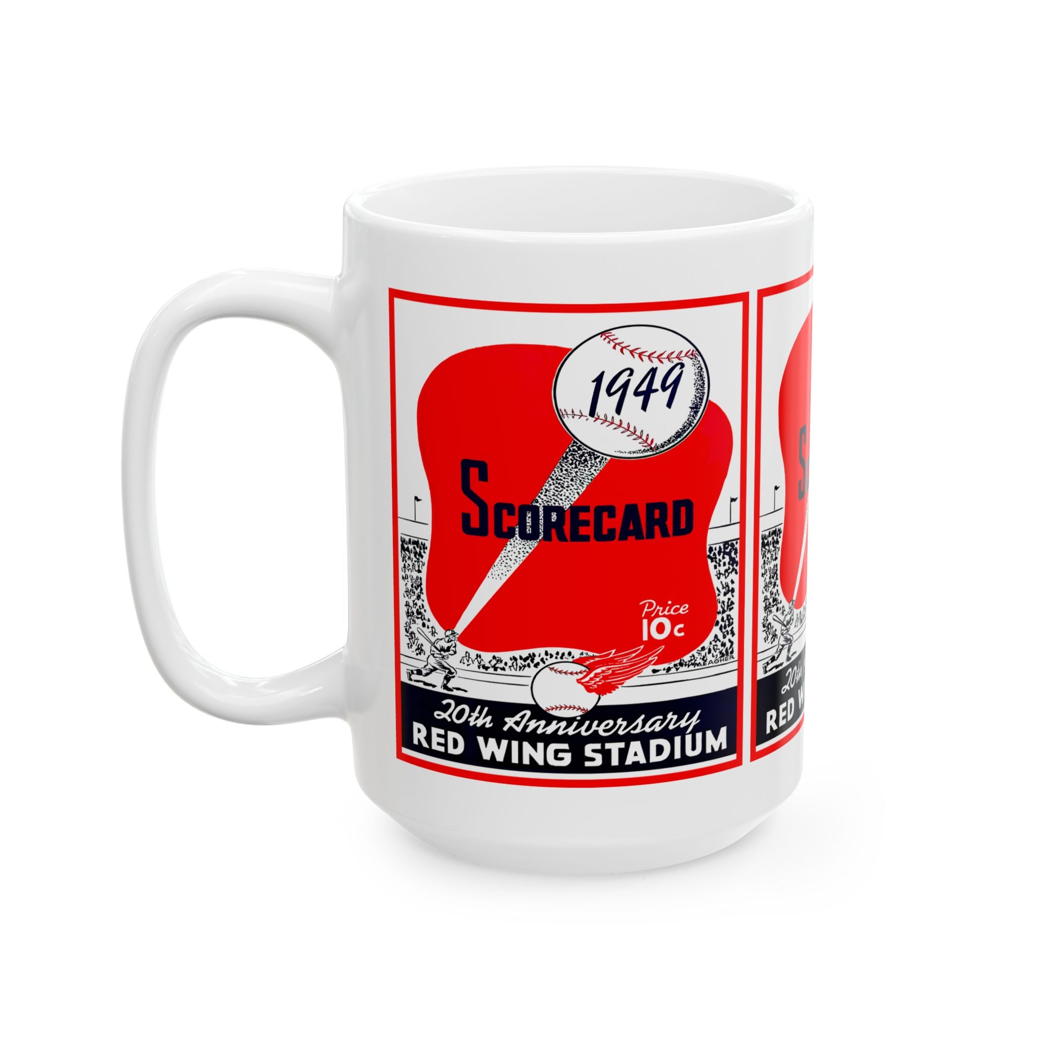 1949 Rochester Red Wings Baseball Mug | Vintage Baseball Ceramic Mug 11oz and 15oz