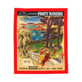 1950 San Francisco Forty Niners Vintage Program Cover Velveteen Plush Blanket 50" × 60" / 60" × 80"