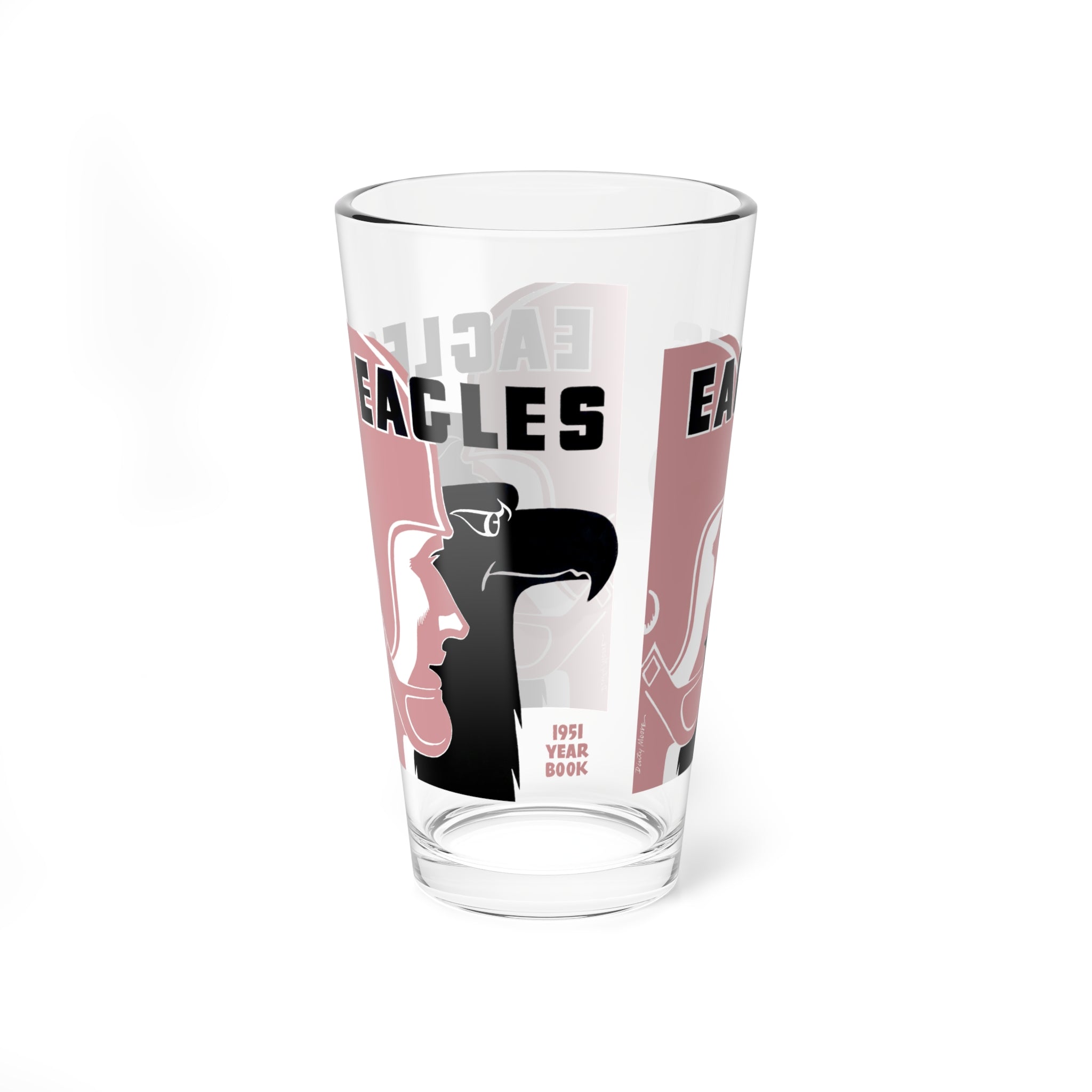 1951 Vintage Philadelphia Eagles Football Yearbook Cover  -  Pint Glass, 16oz