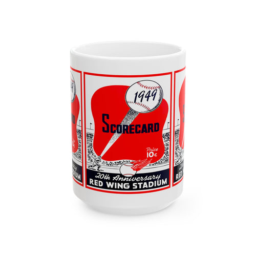 1949 Rochester Red Wings Baseball Mug | Vintage Baseball Ceramic Mug 11oz and 15oz