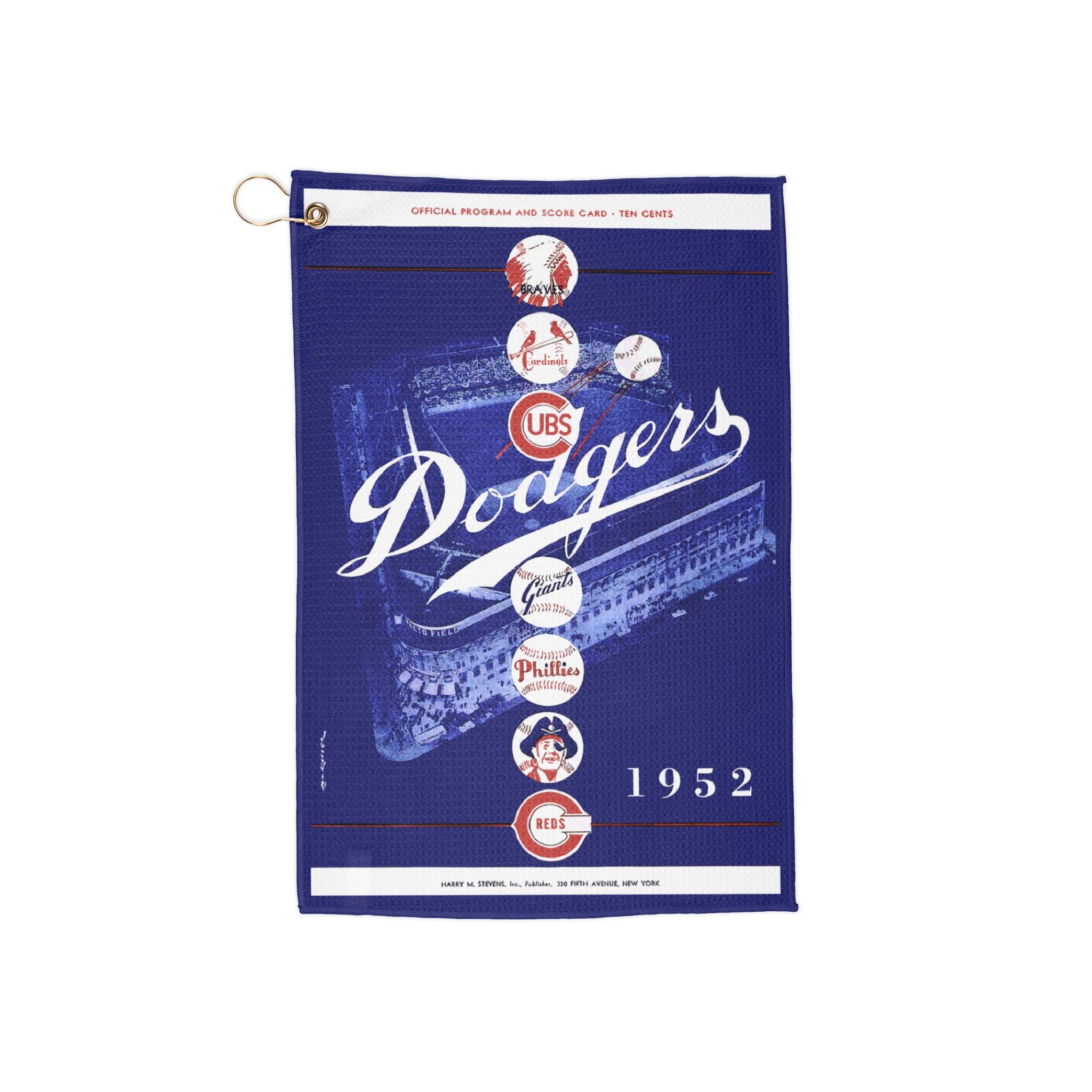 Golf Towels - 1952 Baseball Brooklyn Dodgers, Sports Towel, Golf Accessories, Vintage Sports Gift, Golf Towel Set, Golf Lover Gift