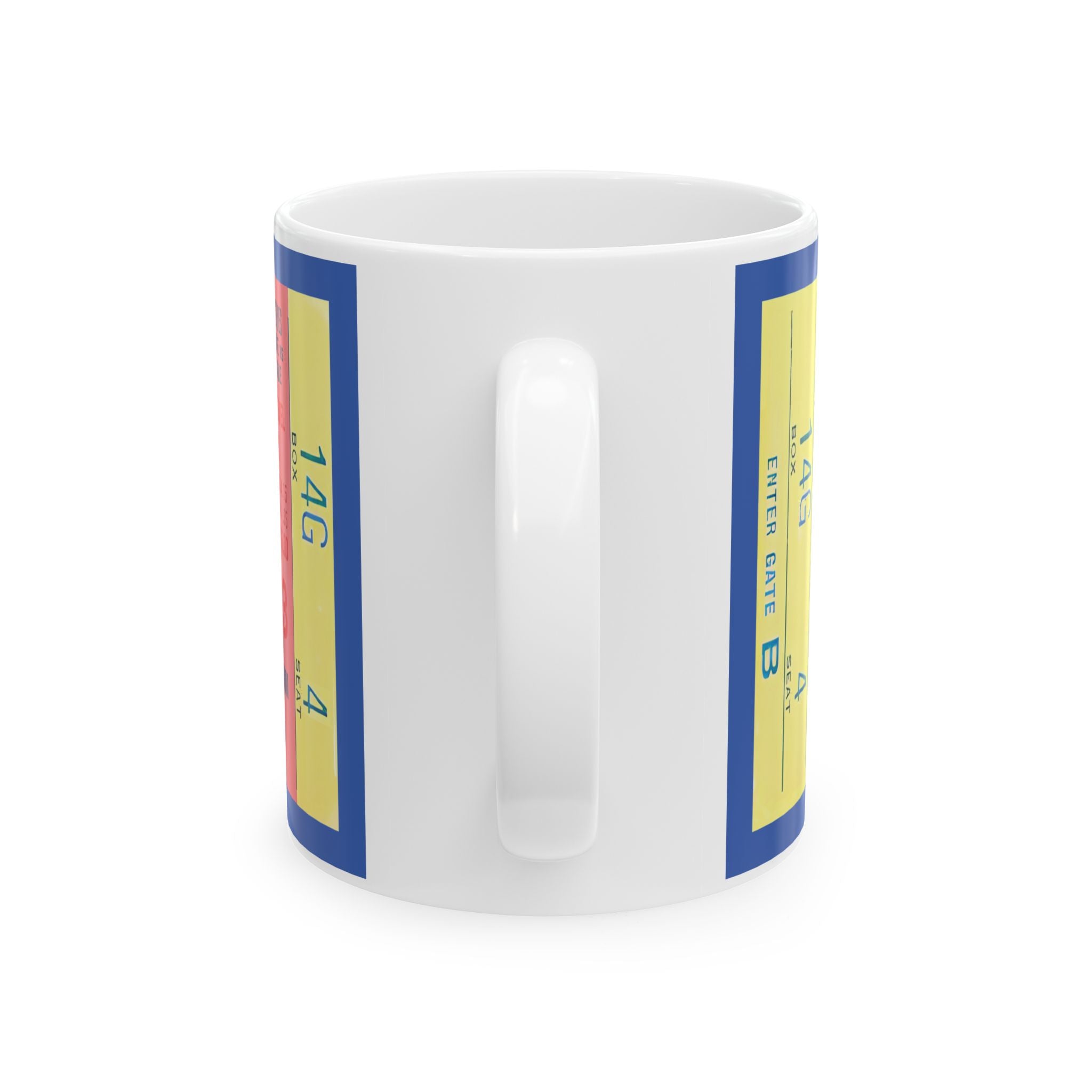 Ceramic Mug, 1969 World Series Game 3 Ticket - Shea Stadium - New York Mets Baseball, Sports Memorabilia Mug, Baseball Fan Gift, Vintage