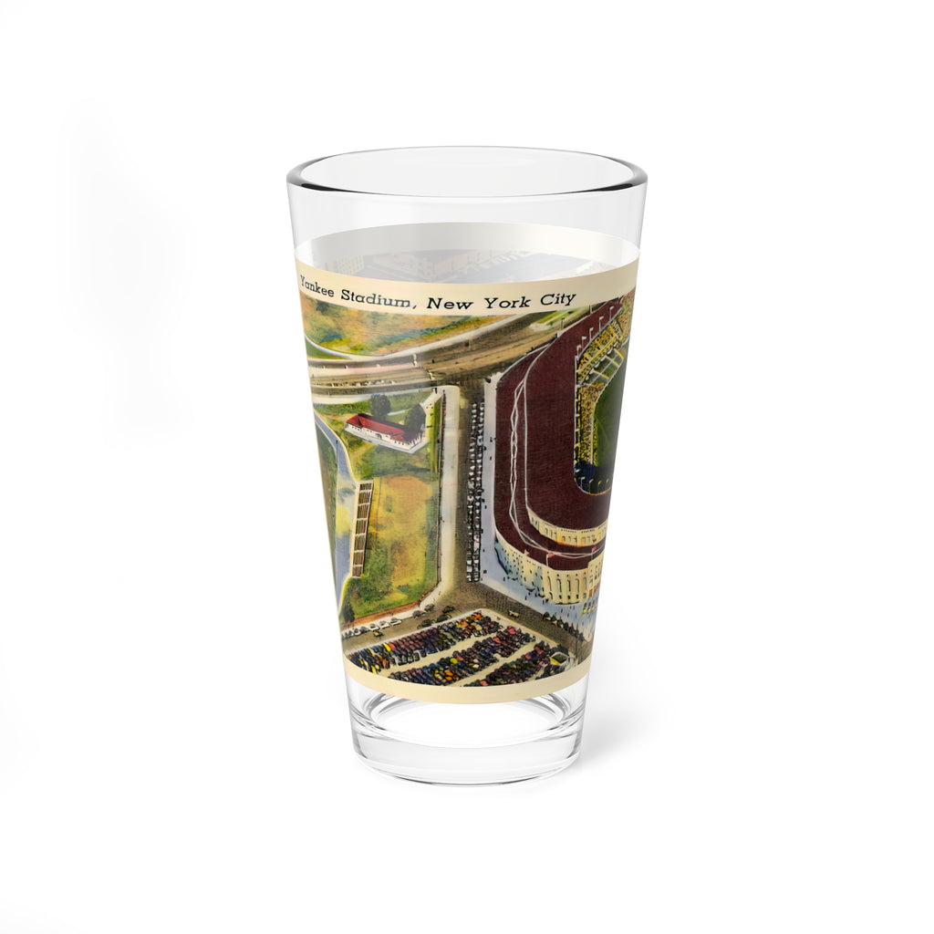 1940s Yankee Stadium Postcard Mixing Glass