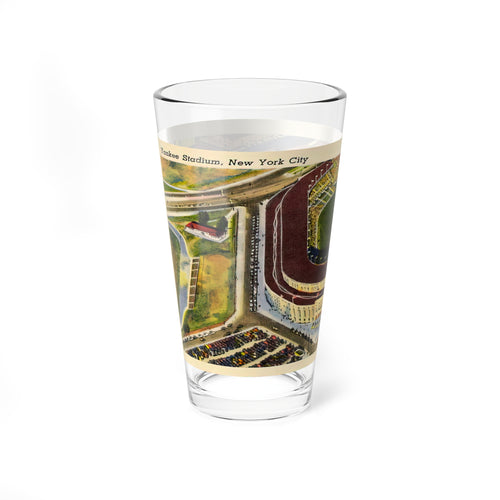 1940s Yankee Stadium Postcard Mixing Glass