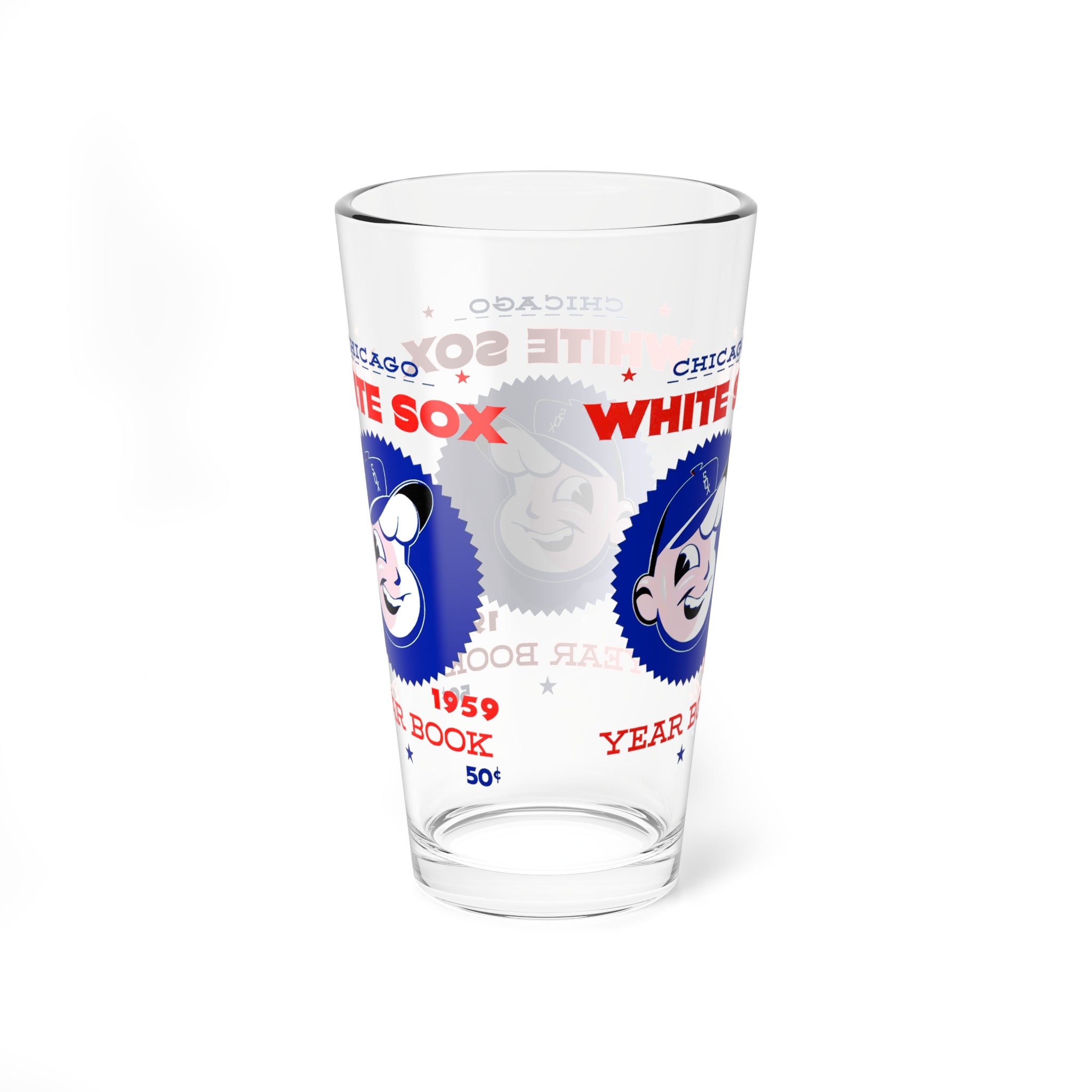 1959 Vintage Chicago White Sox Baseball Yearbook Cover -  Pint Glass, 16oz