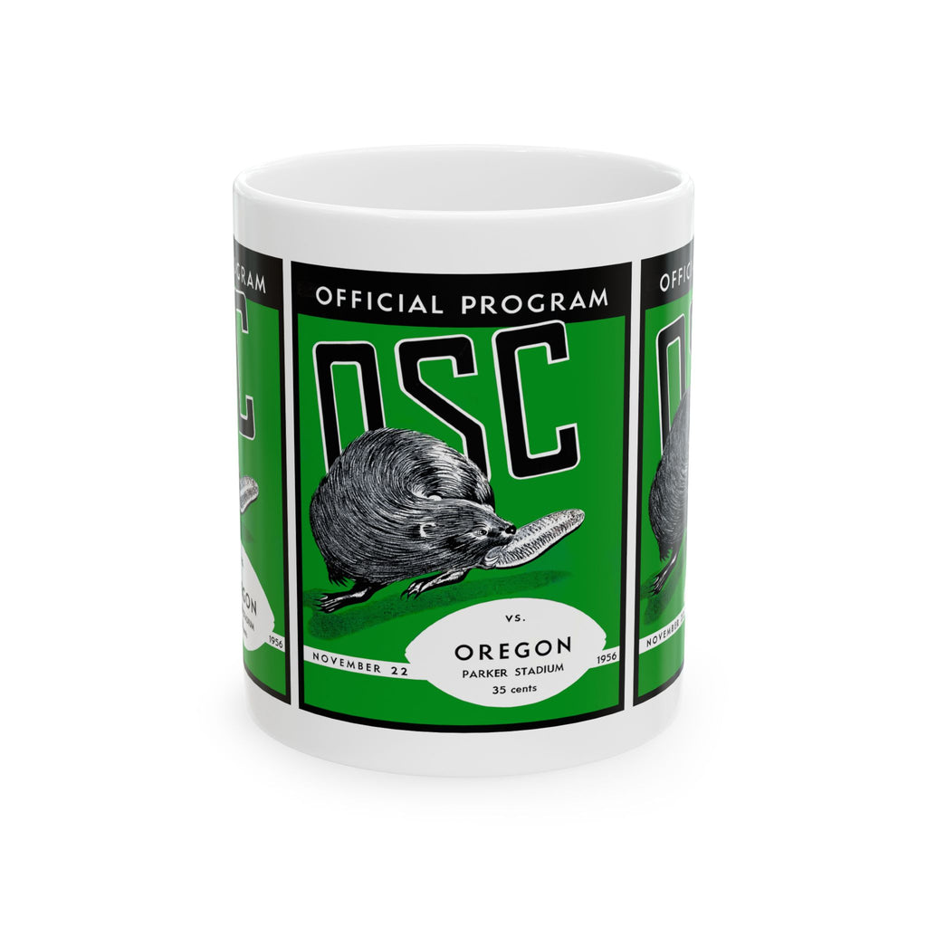 1956 Oregon State Beavers Vintage Program Ceramic Mug (11oz & 15oz)