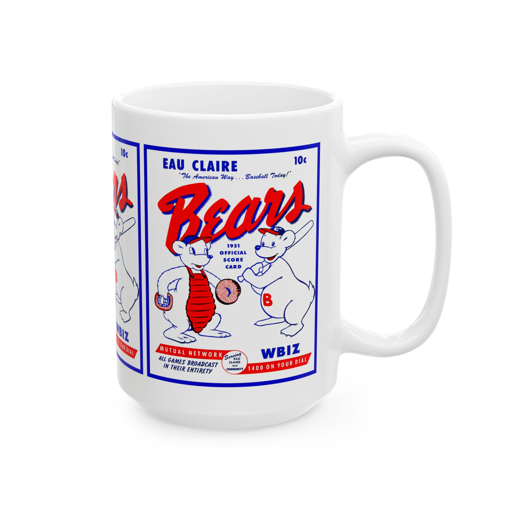 1951 Eau Claire Bears Baseball Ceramic Mug (11oz, 15oz)