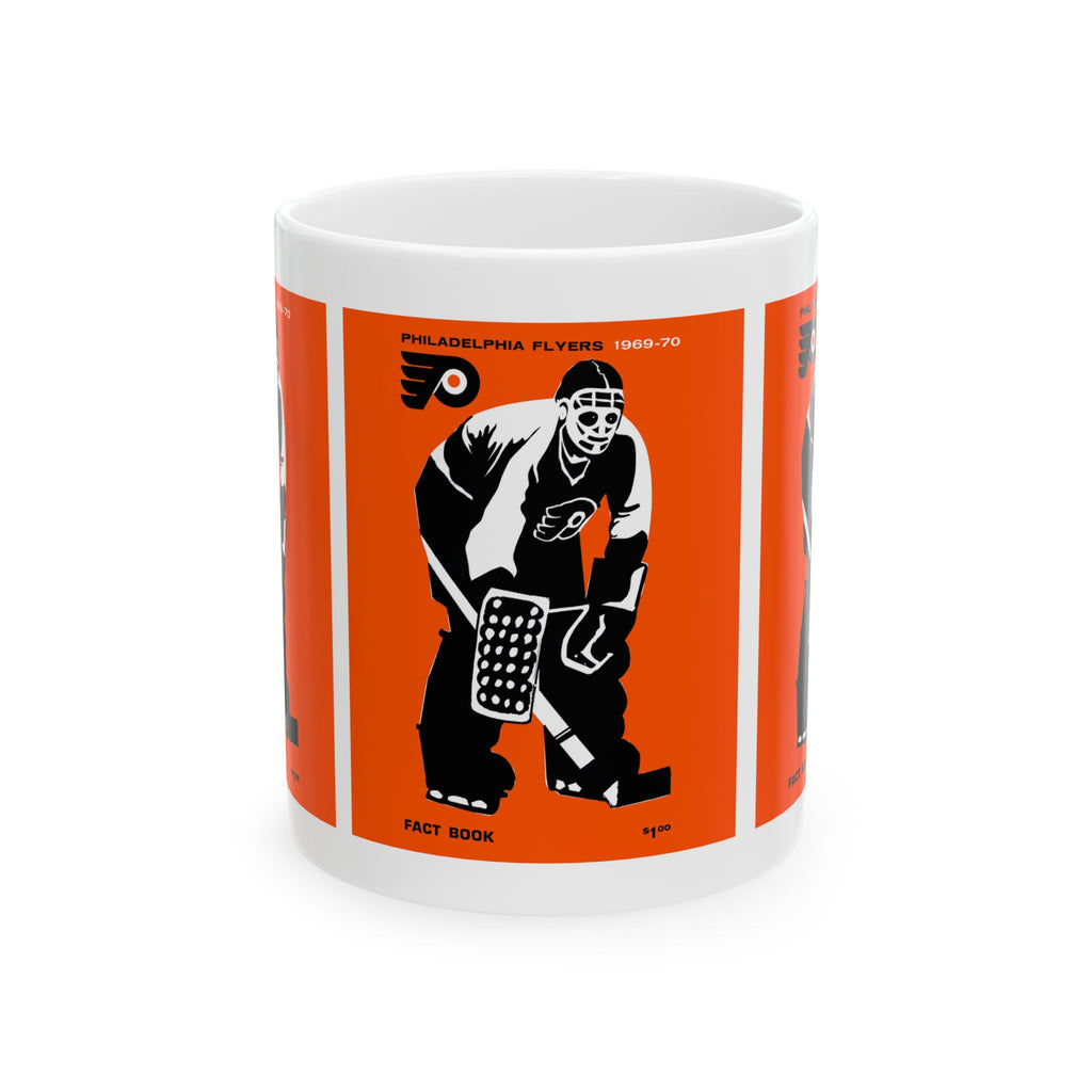 1969-1970 Vintage Philadelphia Flyers Media Guide Cover - Ceramic Mug, 11oz
