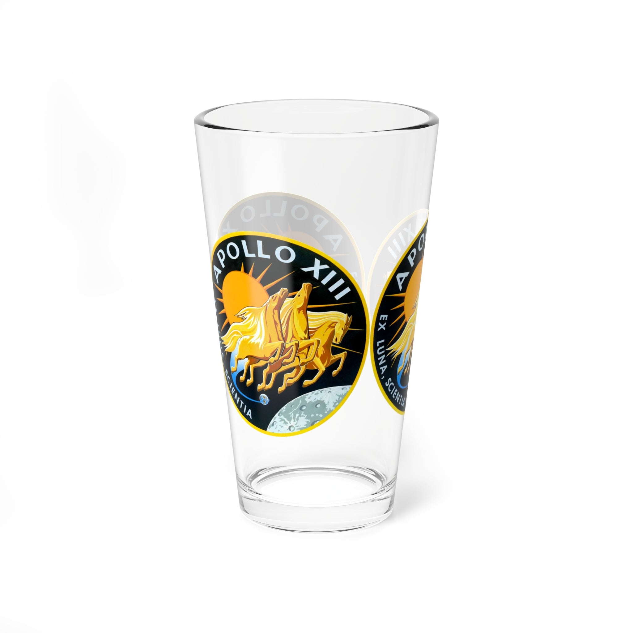 NASA Apollo 13 - Flight Patch -  Pint Glass, 16oz