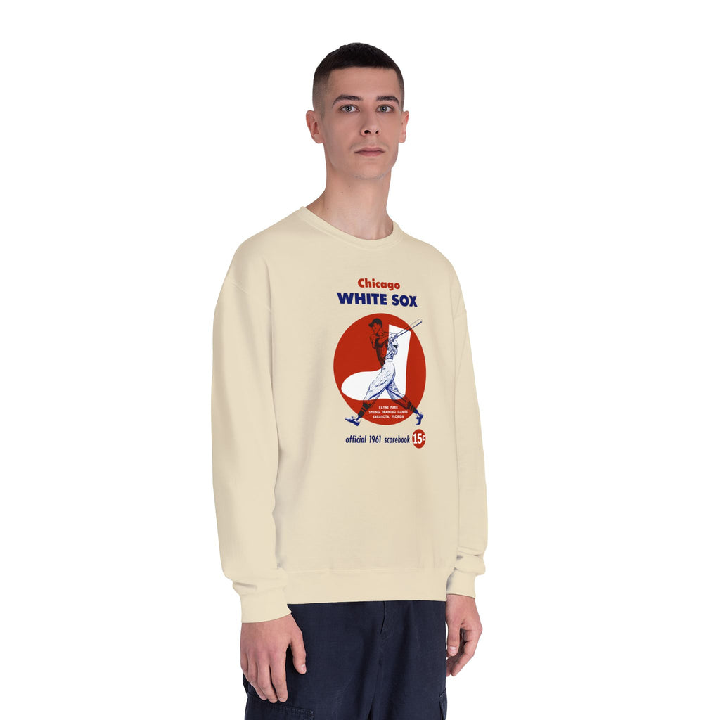 1961 Chicago White Sox Baseball Spring Training Program Cover - Unisex NuBlend® Crewneck Sweatshirt