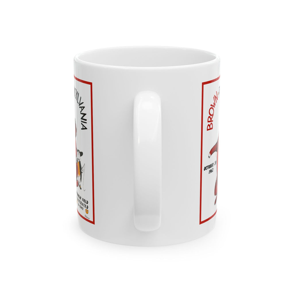 Ceramic Mug, 1962 Football Brown - Pennsylvania, Sports Fan Gift, Coffee Mug, Tea Cup, Hot Cocoa Mug, Unique Mug, Gift for Him, Gift for Her