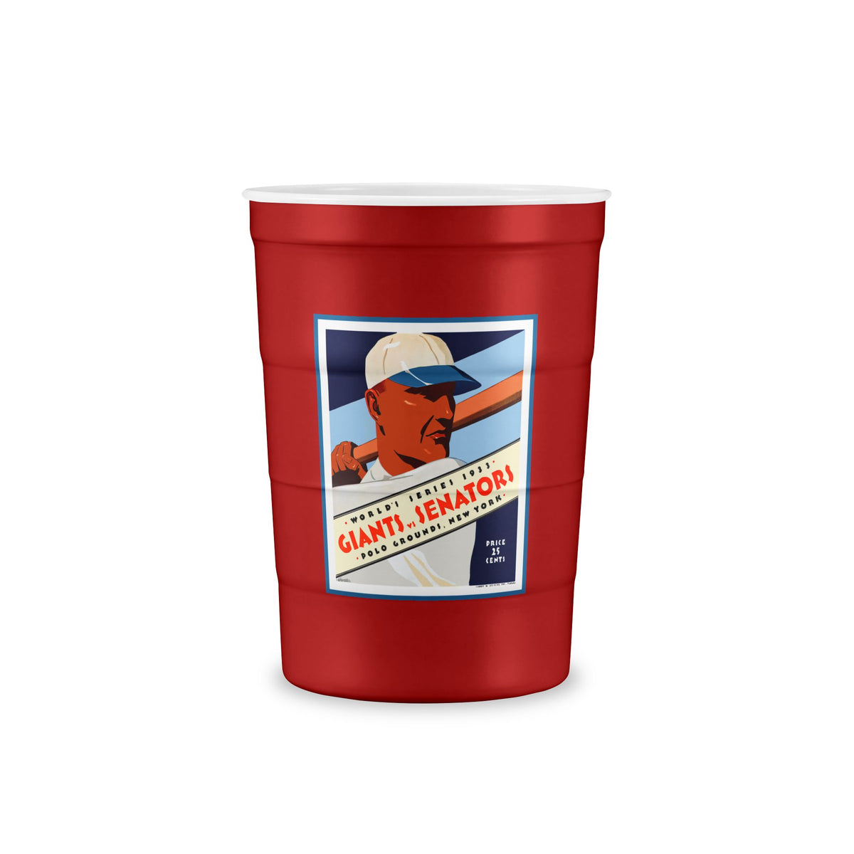 1933 Baseball World Series New York Giants - Washington Senators Recyclable Steel Cup — Stainless Reusable Party Cup
