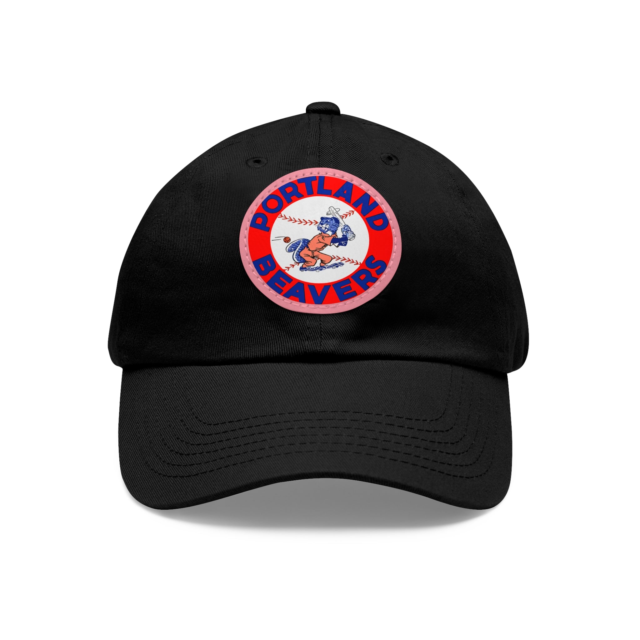 1967 Vintage Portland Beavers - Pacific Coast League Baseball - Dad Hat with Leather Patch (Round)