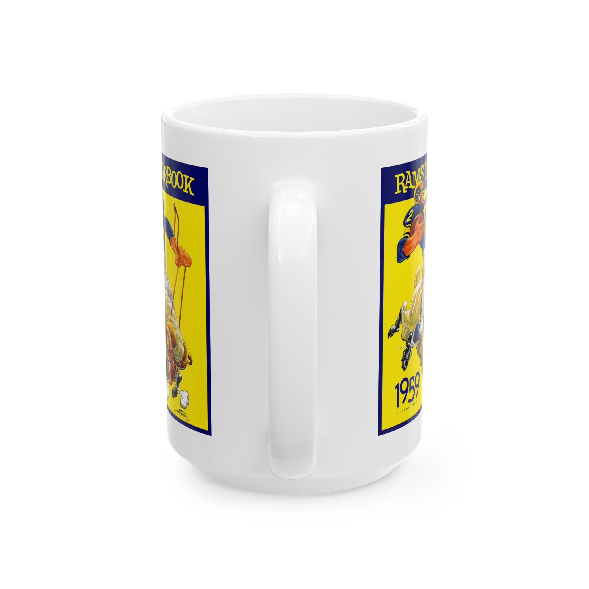 Los Angeles Rams 1959 Football Ceramic Mug, Sports Fan Gift, Coffee Cup, Team Logo Memorabilia, Football Collectible