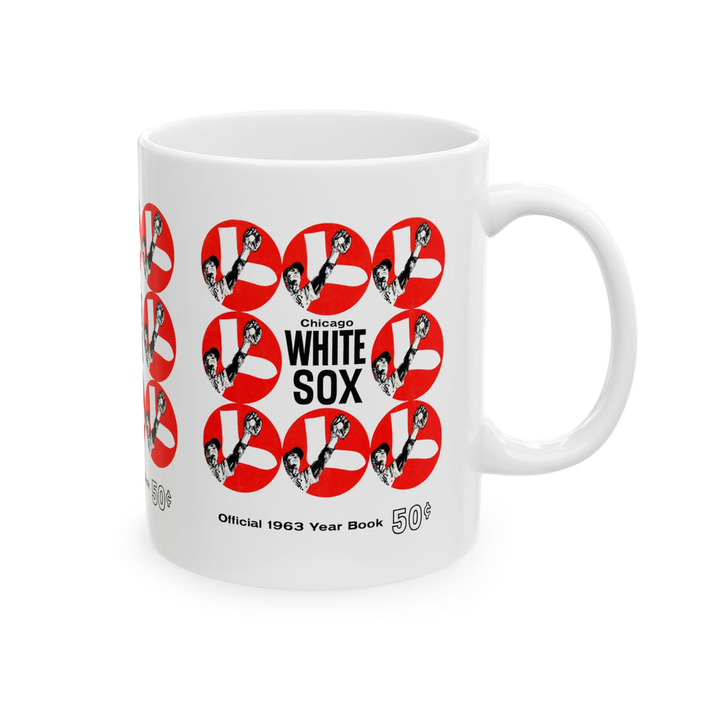 1963 Vintage Chicago White Sox Baseball Yearbook Cover - Ceramic Mug, 11oz