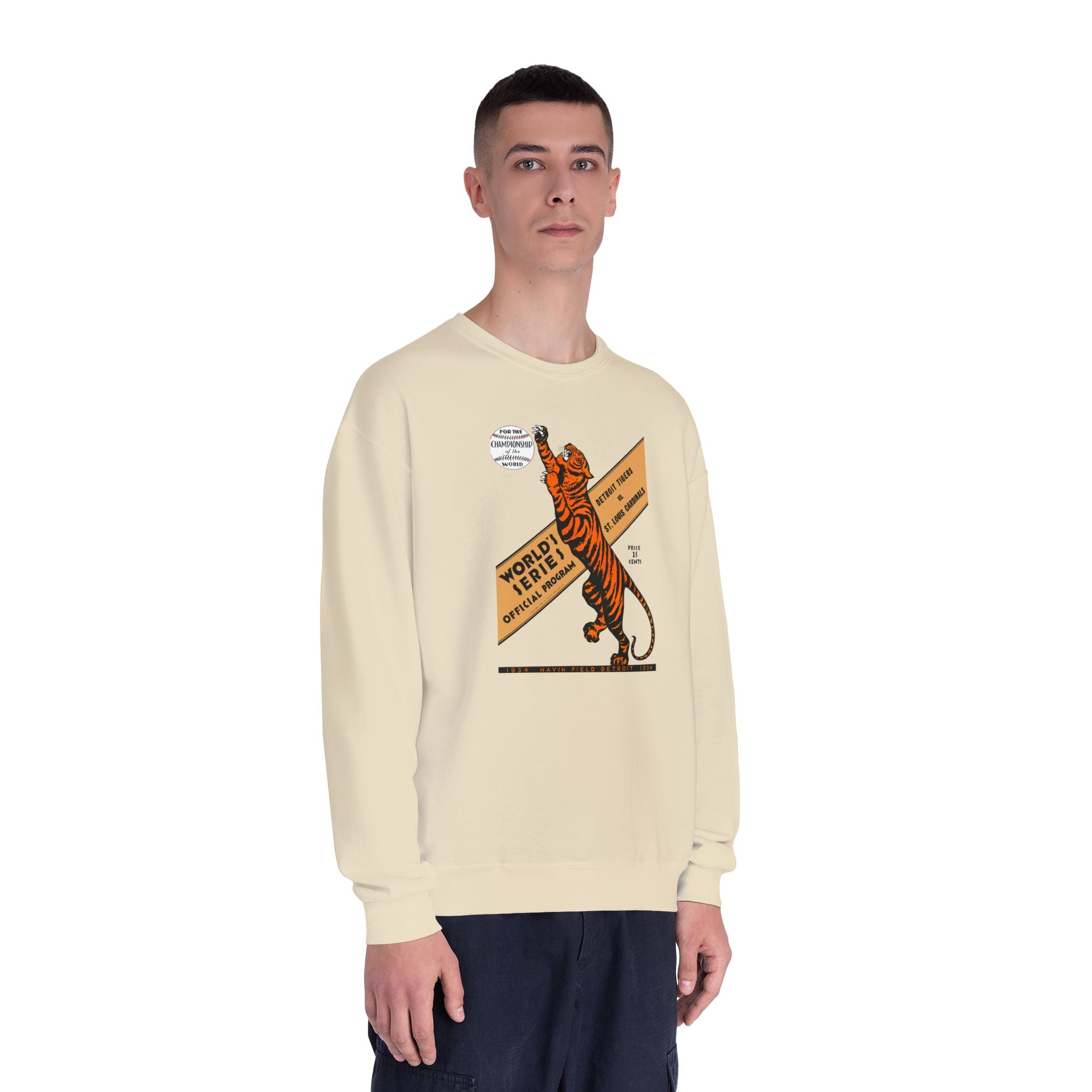 1934 Vintage Cardinals - Tigers Baseball World Series -  NuBlend® Crewneck Sweatshirt