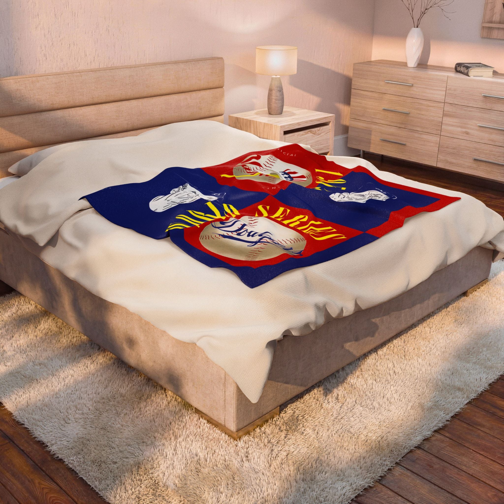 Throw Blanket 1955 Baseball World Series Dodgers Yankees Fan Gift, Stadium Game Night Decor, Cozy Sofa Couch Bedding, Vintage Sports