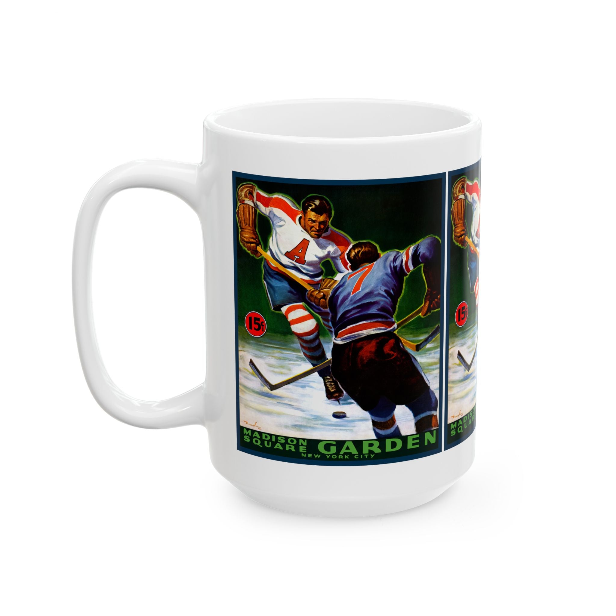 Hockey Ceramic Mug, 1941 - 1942 Brooklyn Americans, Sports Fan Cup, Hockey Lover Gift, Team Tea Cup