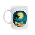 Moonlight Hawaii Ceramic Mug - Tropical Island Coffee Cup, Aloha Tea Mug, Hawaiian Gift, Beach Lover Souvenir, Summer Vacation Drinkware