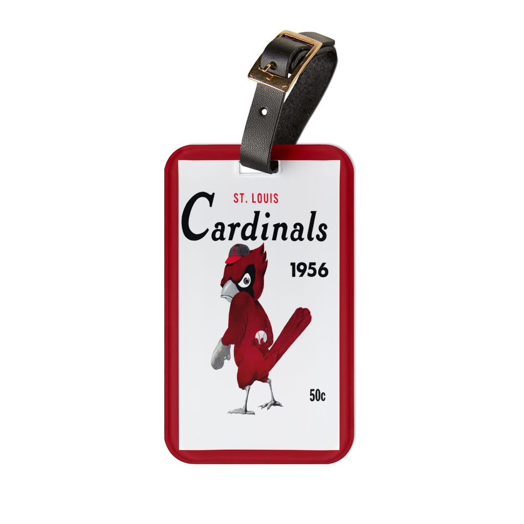 1956 Baseball Cardinals Luggage Tag | Vintage St. Louis Baseball