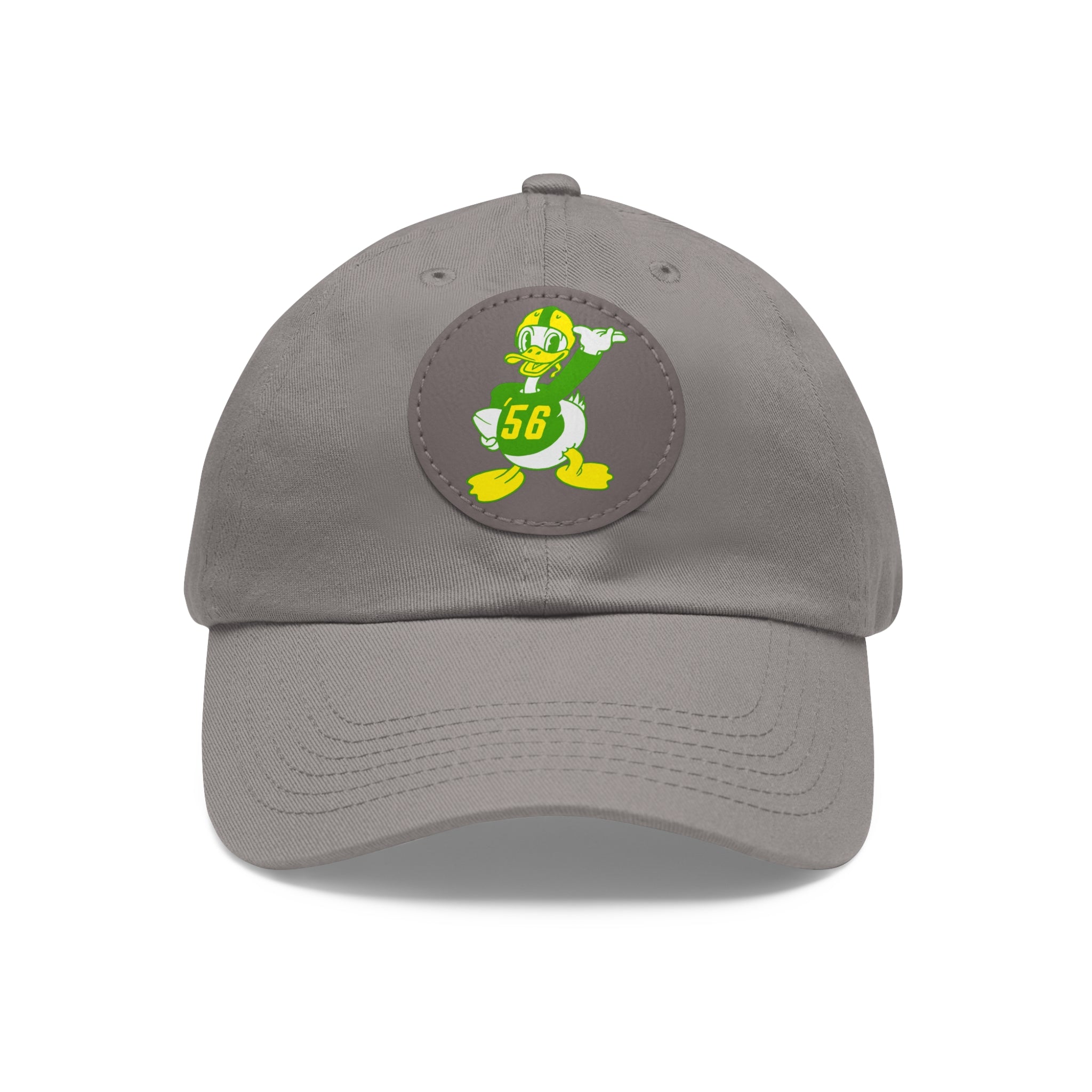 1956 Vintage Oregon Football - Dad Hat with Leather Patch (Round)