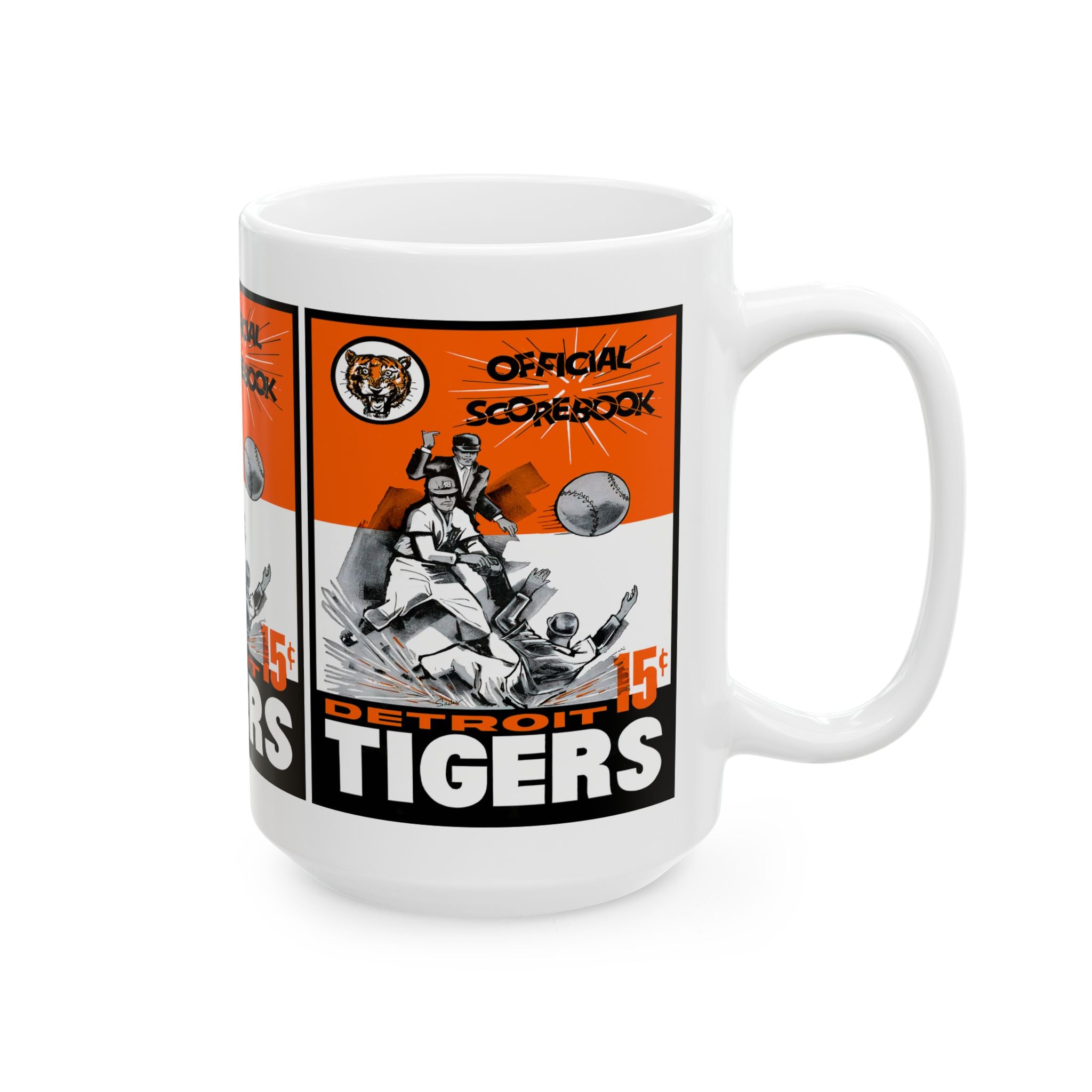 1962 Detroit Baseball Mug | Vintage Baseball Ceramic Coffee Cup 11oz and 15oz