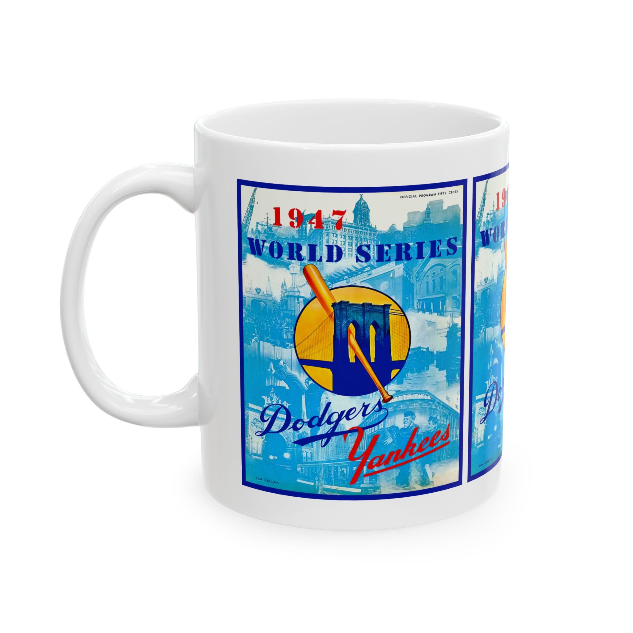 1947 Brooklyn Baseball World Series Ceramic Mug 11oz and 15oz
