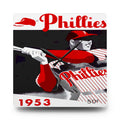 1953 Vintage Philadelphia Baseball Yearbook Cover - Acrylic Wall Clock