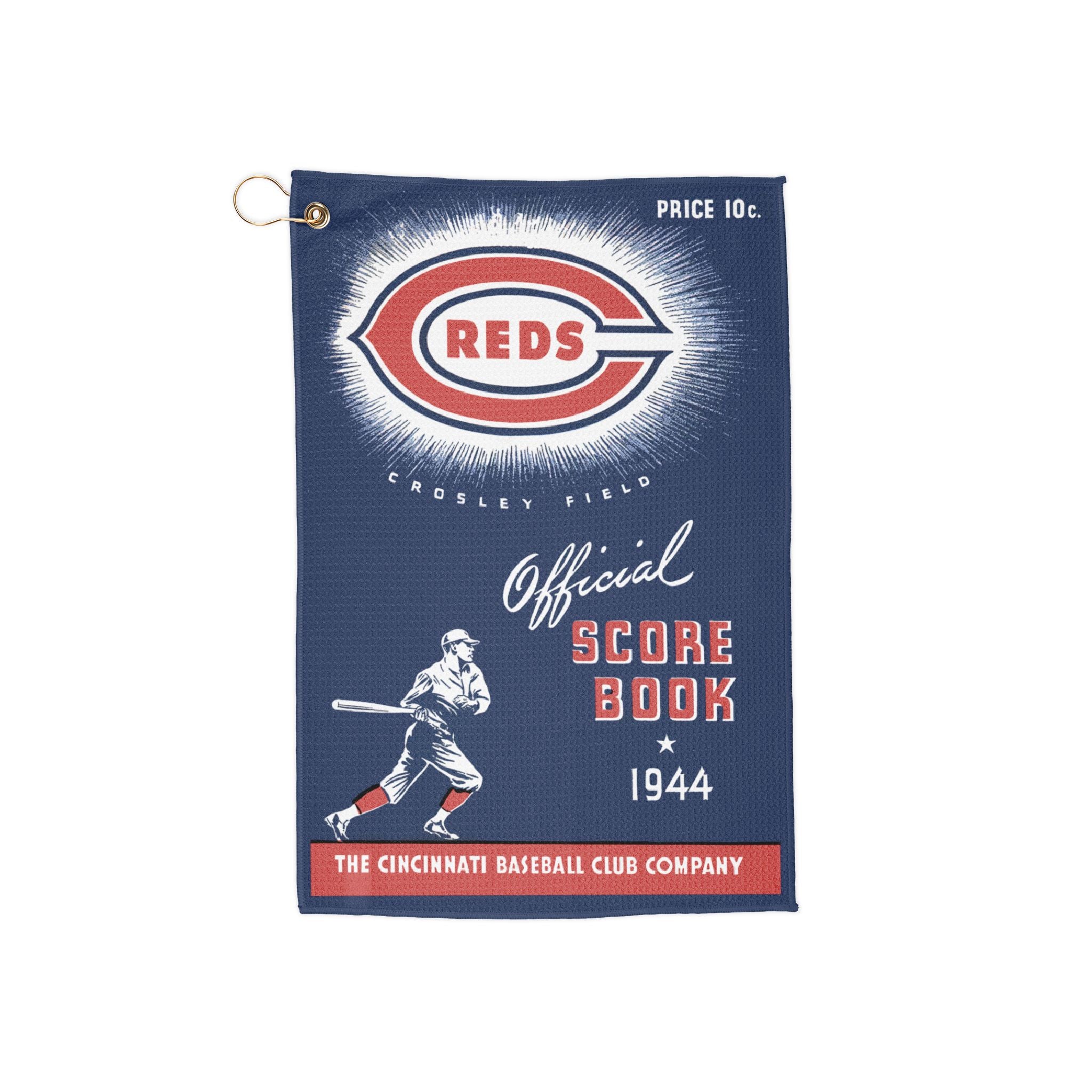 Vintage 1944 Baseball Cincinnati Golf Towels - Sports Fan Gift, Retro Golf Accessories, Golf Lover Present, Unique Golf Towel, Golfing Gear