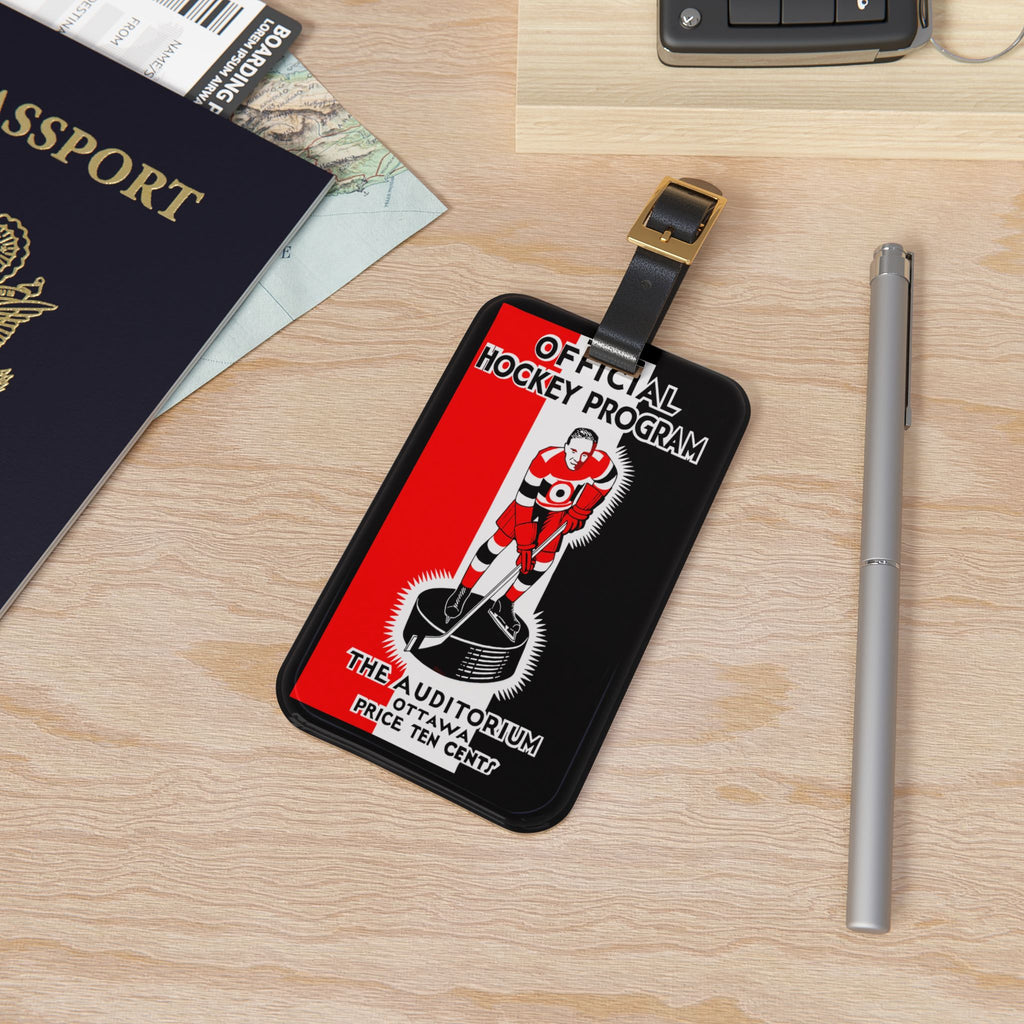 1932-1933 Ottawa Senators Hockey Luggage Tag | Vintage Hockey