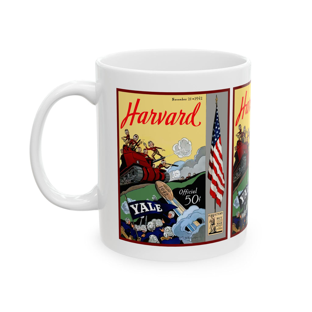 1942 Harvard Yale Vintage Football Program Ceramic Mug – Retro College Game Cover (11oz/15oz)
